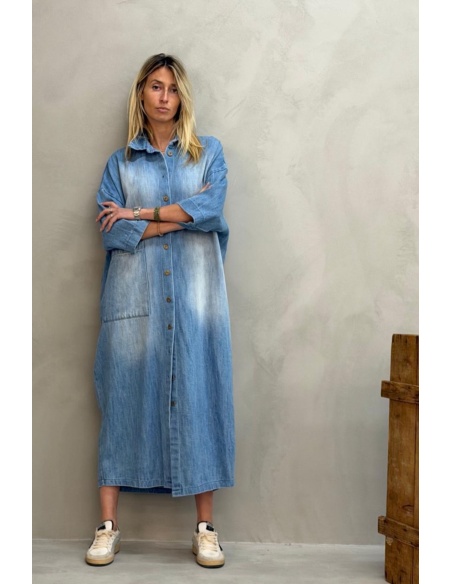 Robe Longue Chemise Denim Banditas BED