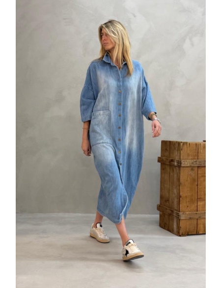 Robe Longue Chemise Denim Banditas BED