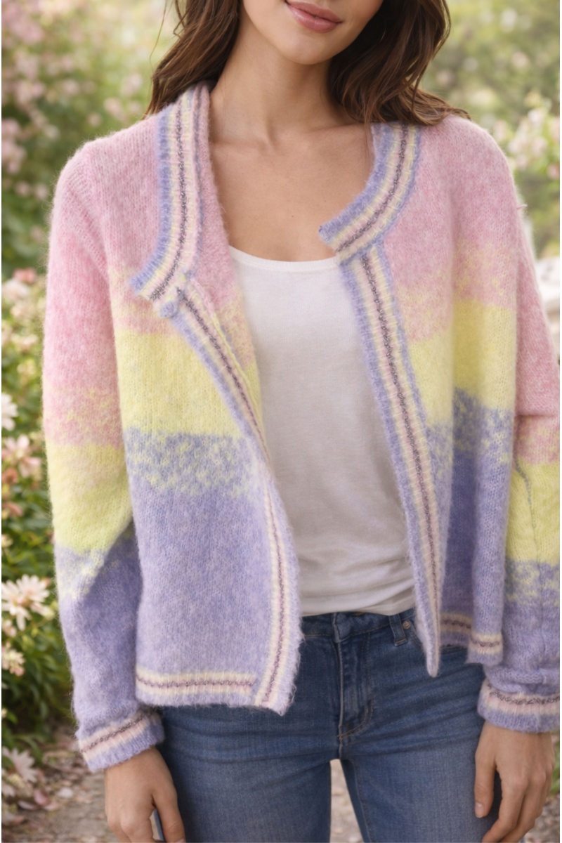 Gilet Violet Rose NINO