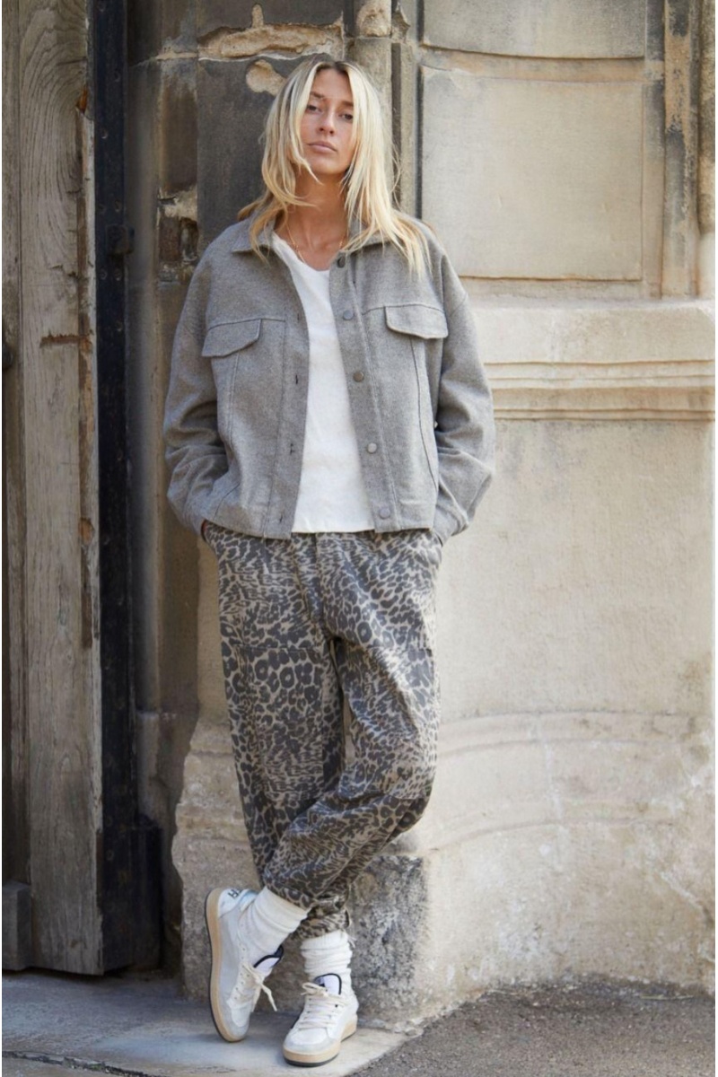 Pantalon Banditas PIAVE Léopard | Pantalon Boyfriend Femme Tendance