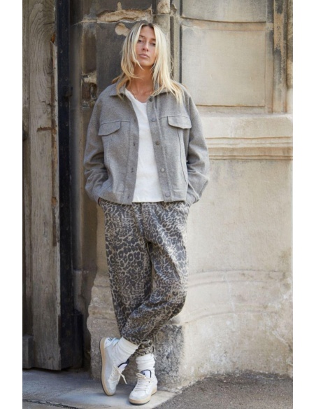 Pantalon Banditas PIAVE Léopard | Pantalon Boyfriend Femme Tendance