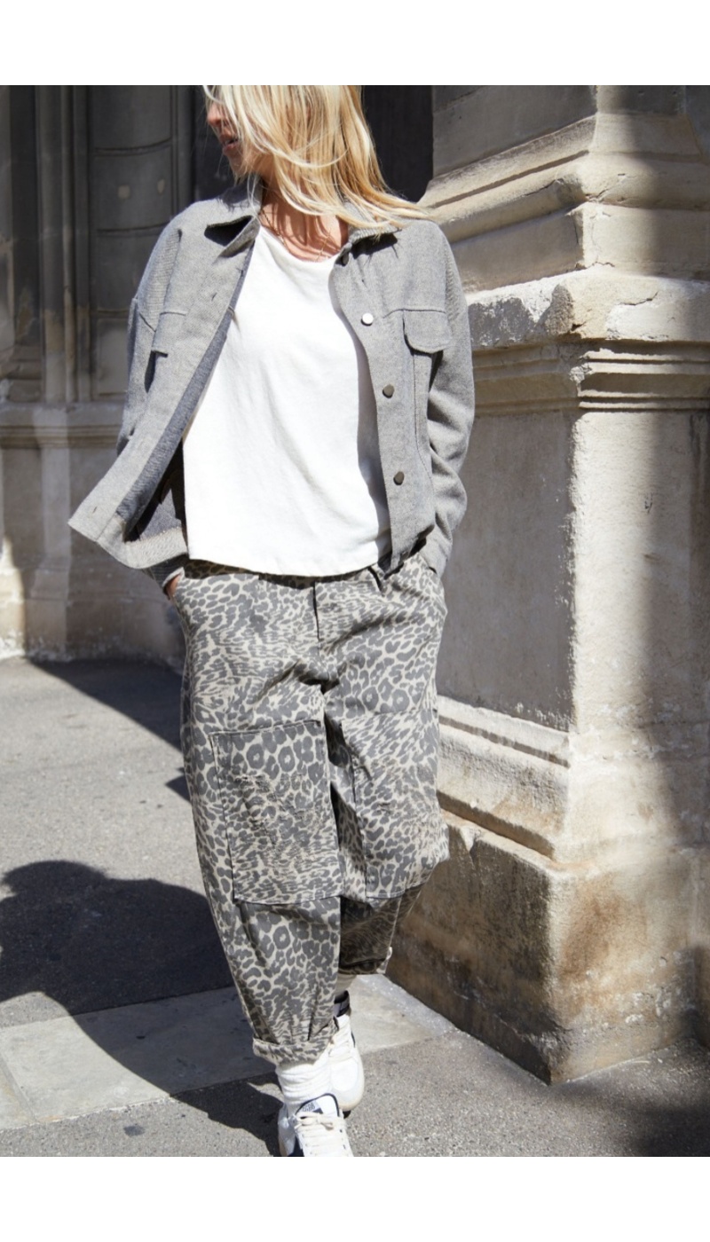 Pantalon Banditas PIAVE Léopard | Pantalon Boyfriend Femme Tendance
