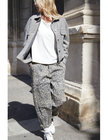 Pantalon Banditas PIAVE Léopard | Pantalon Boyfriend Femme Tendance