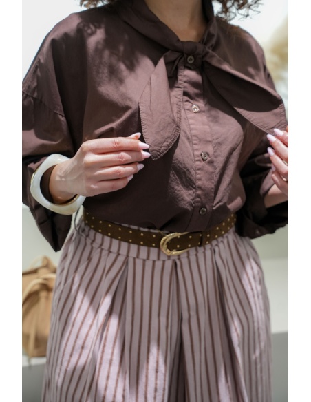 Chemisier Choco Noeud ONDINE