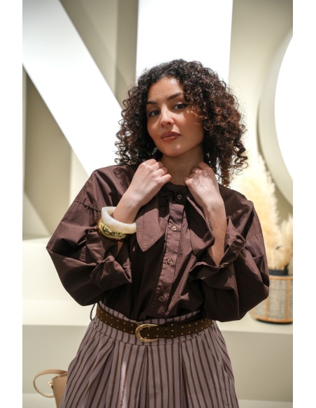 Chemisier Choco Noeud ONDINE