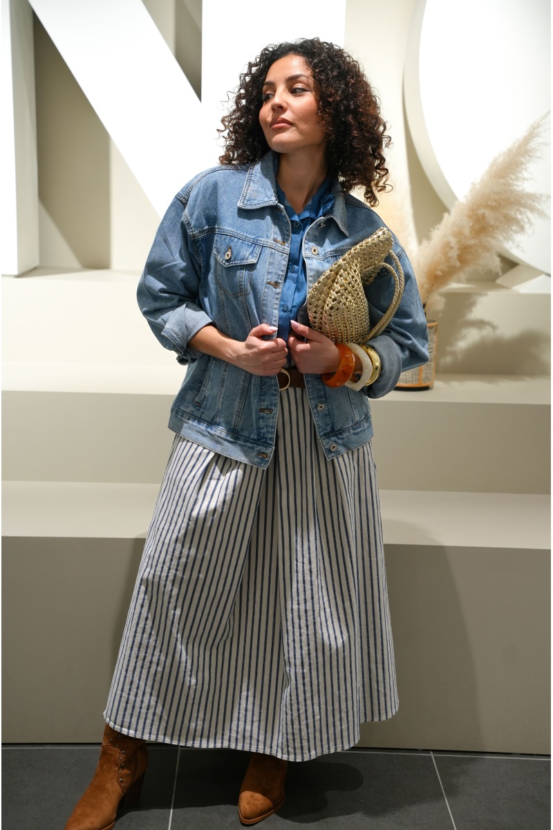Jupe Rayée Bleue MAYA 2