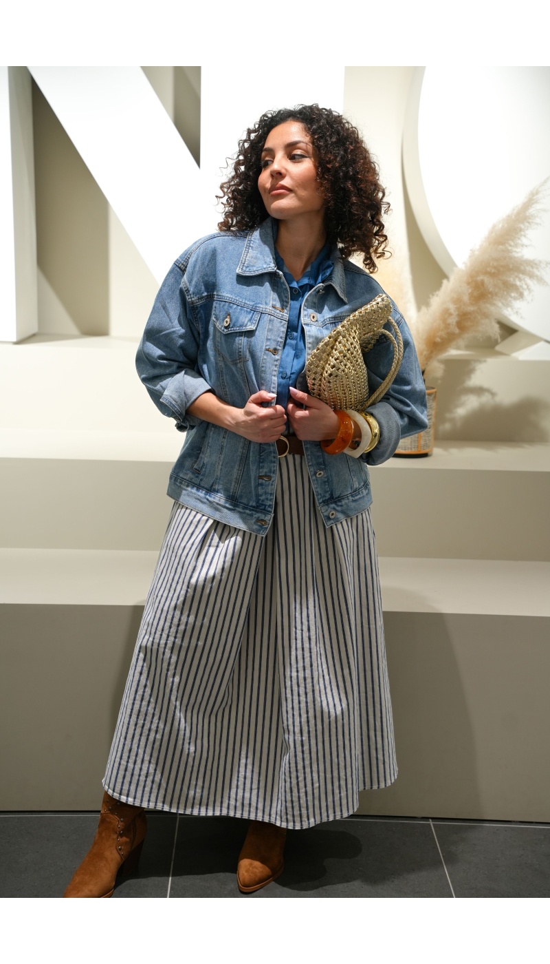 Jupe Rayée Bleue MAYA