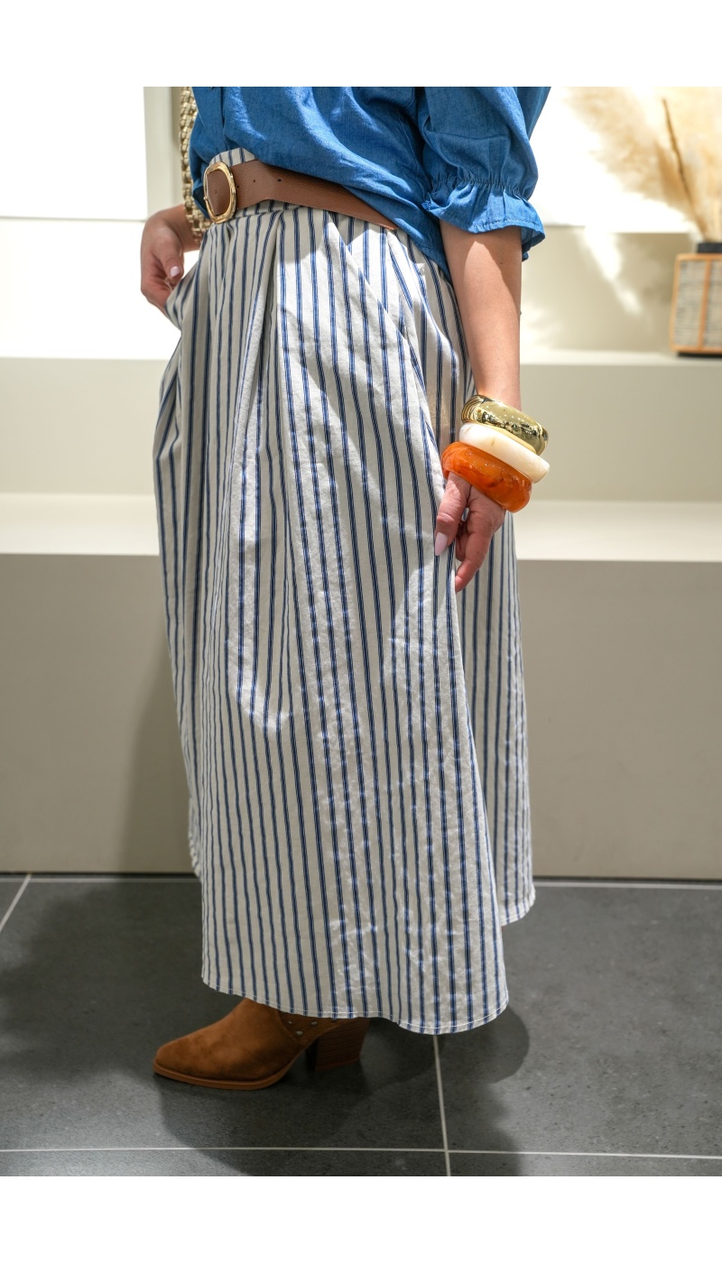 Jupe Rayée Bleue MAYA