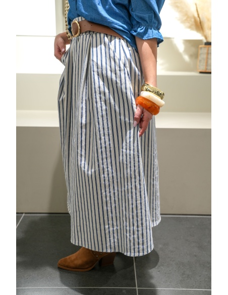 Jupe Rayée Bleue MAYA