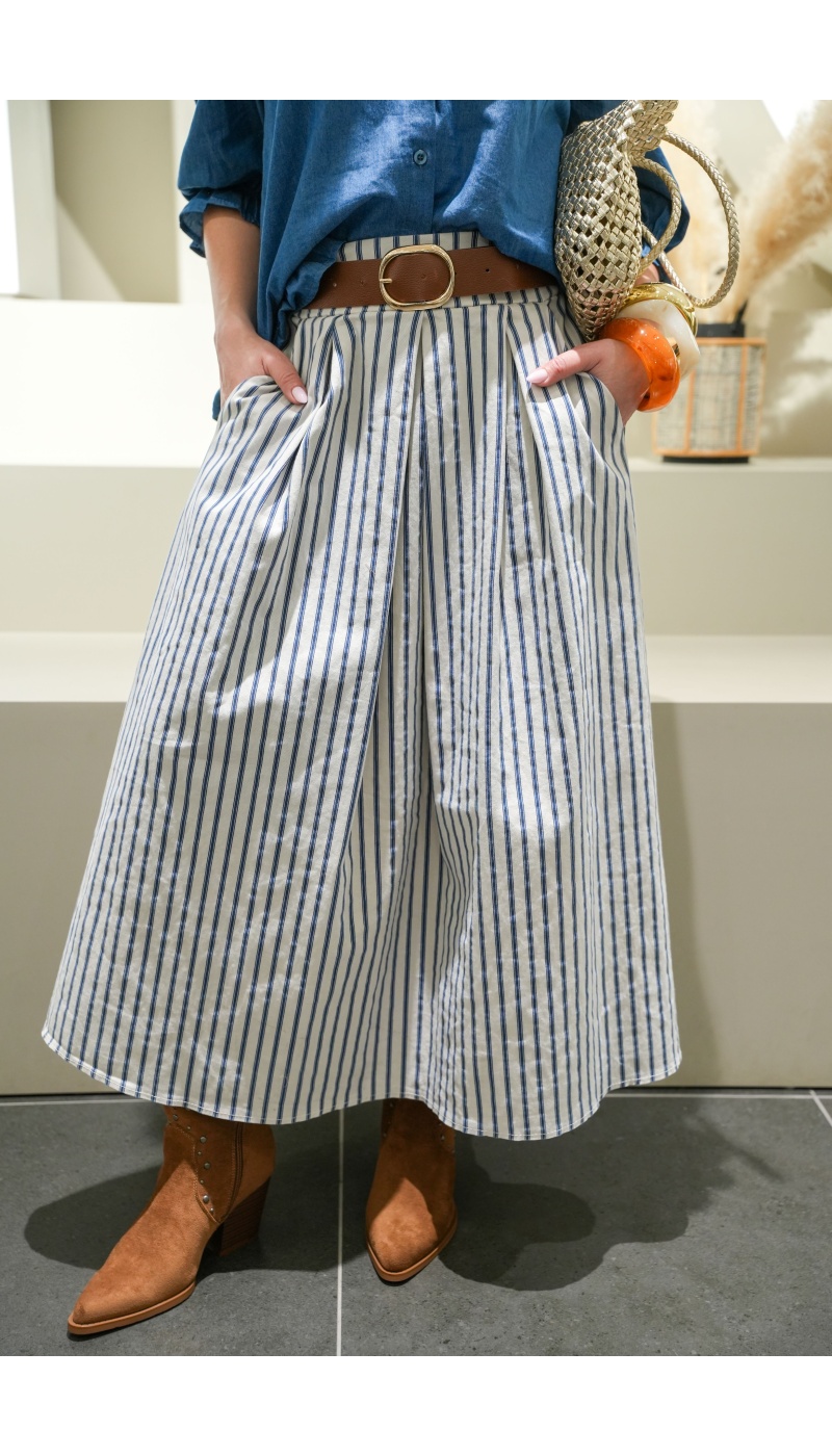 Jupe Rayée Bleue MAYA