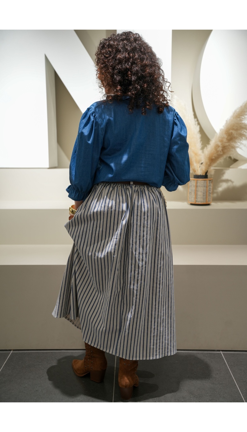 Jupe Rayée Bleue MAYA