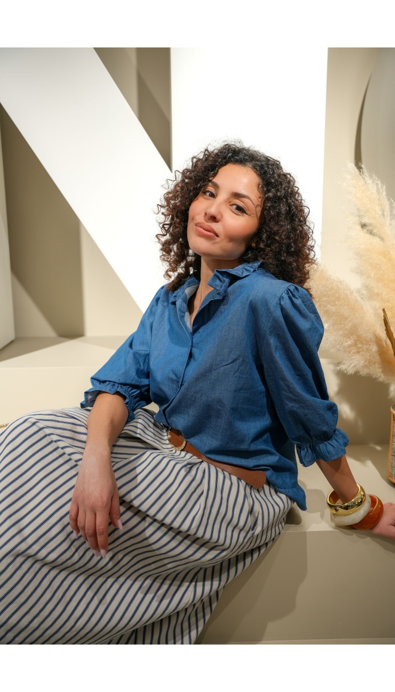 Jupe Rayée Bleue MAYA