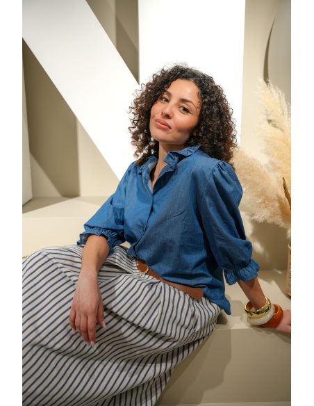 Jupe Rayée Bleue MAYA