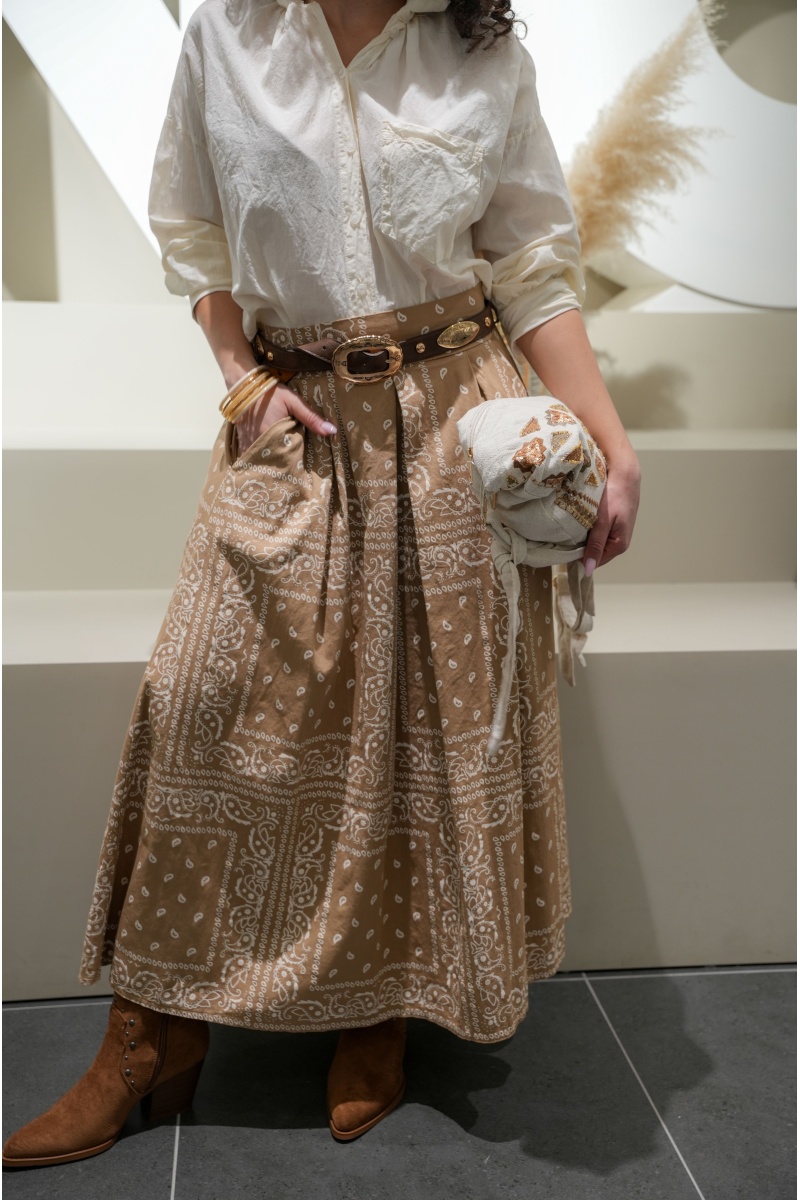 todami BANDAN BEIGE JUPES FEMME