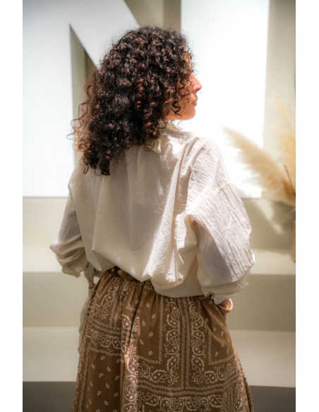 Chemisier Ecru Lavallière Johanna LUZ