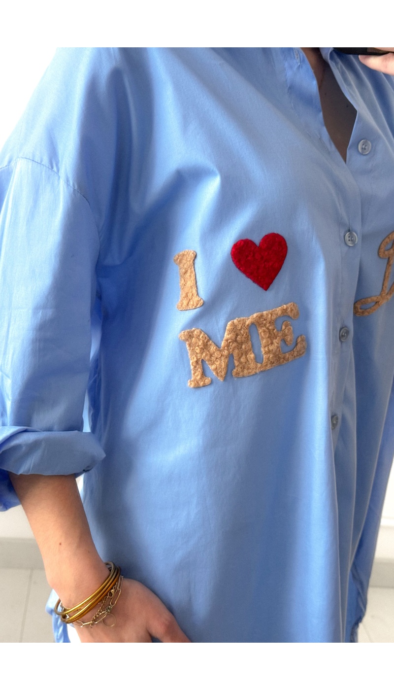 EMMY MODA 201 SCP  BLEU CHEMISIER