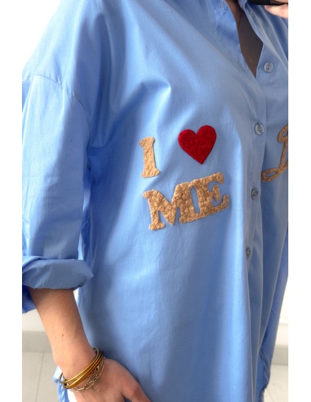 EMMY MODA 201 SCP  BLEU CHEMISIER