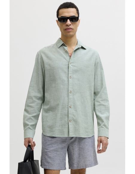 Chemise Lin Granite Green JJESUMMER