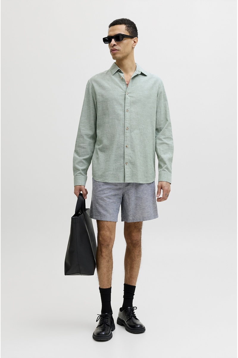 Chemise Lin Granite Green JJESUMMER