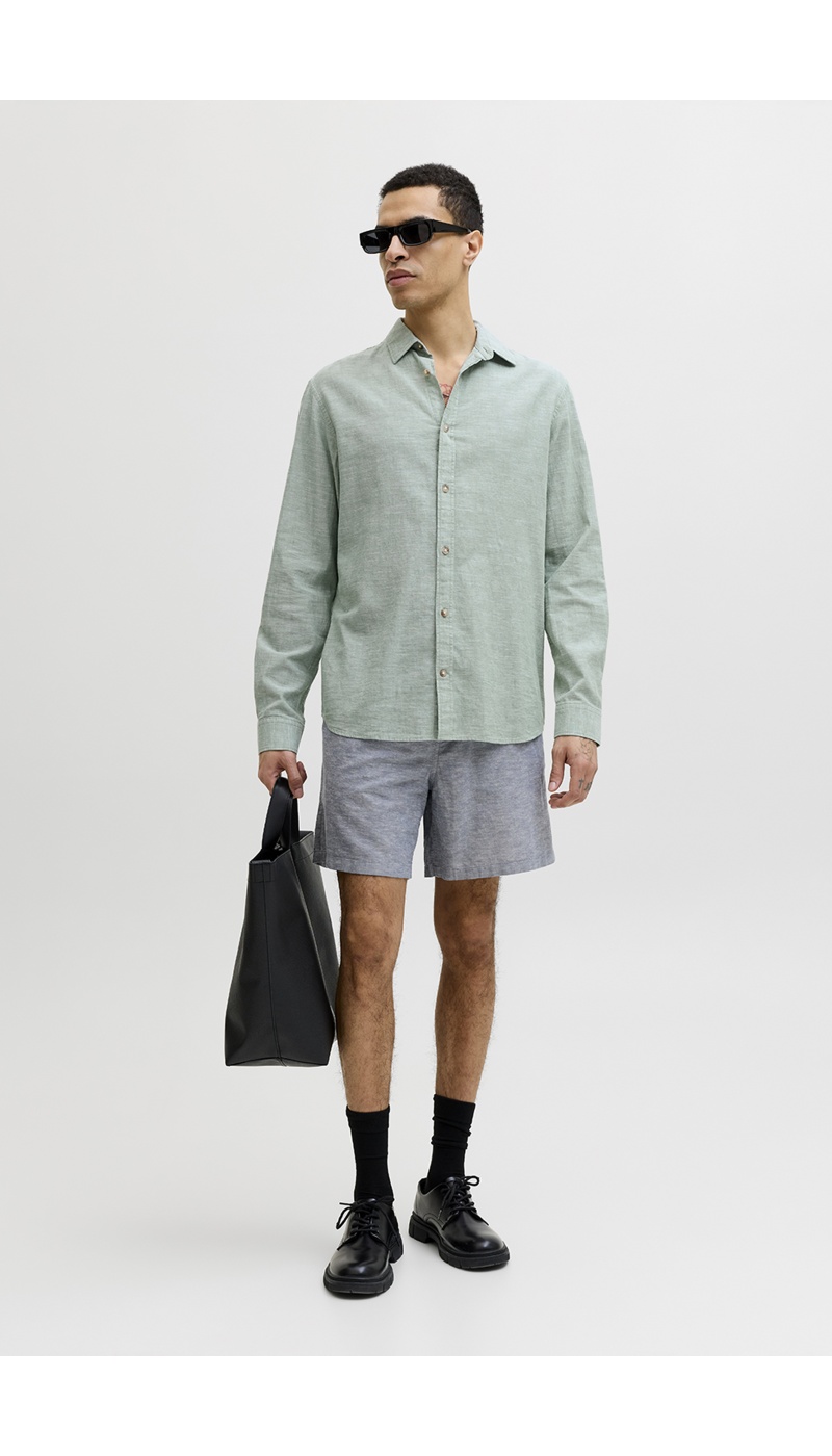 Chemise Lin Granite Green JJESUMMER