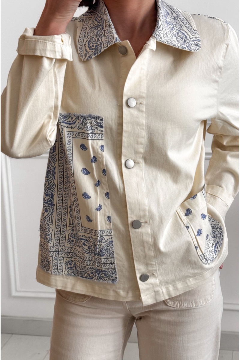 Veste Bandana Ecrue Johanna ALMA