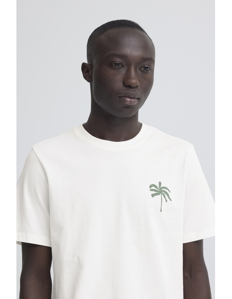 Tee Shirt Palmier Blanc BHSUN