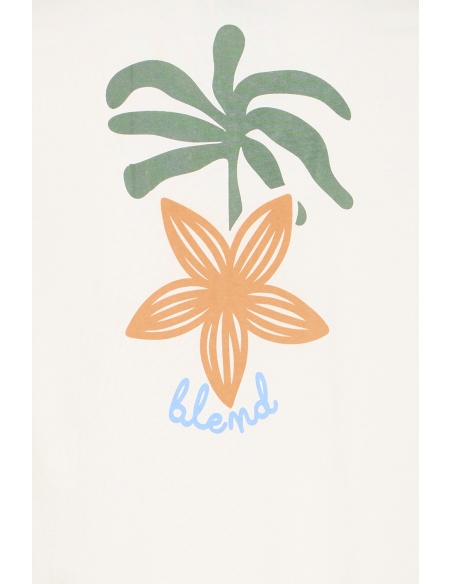 Tee Shirt Palmier Blanc BHSUN