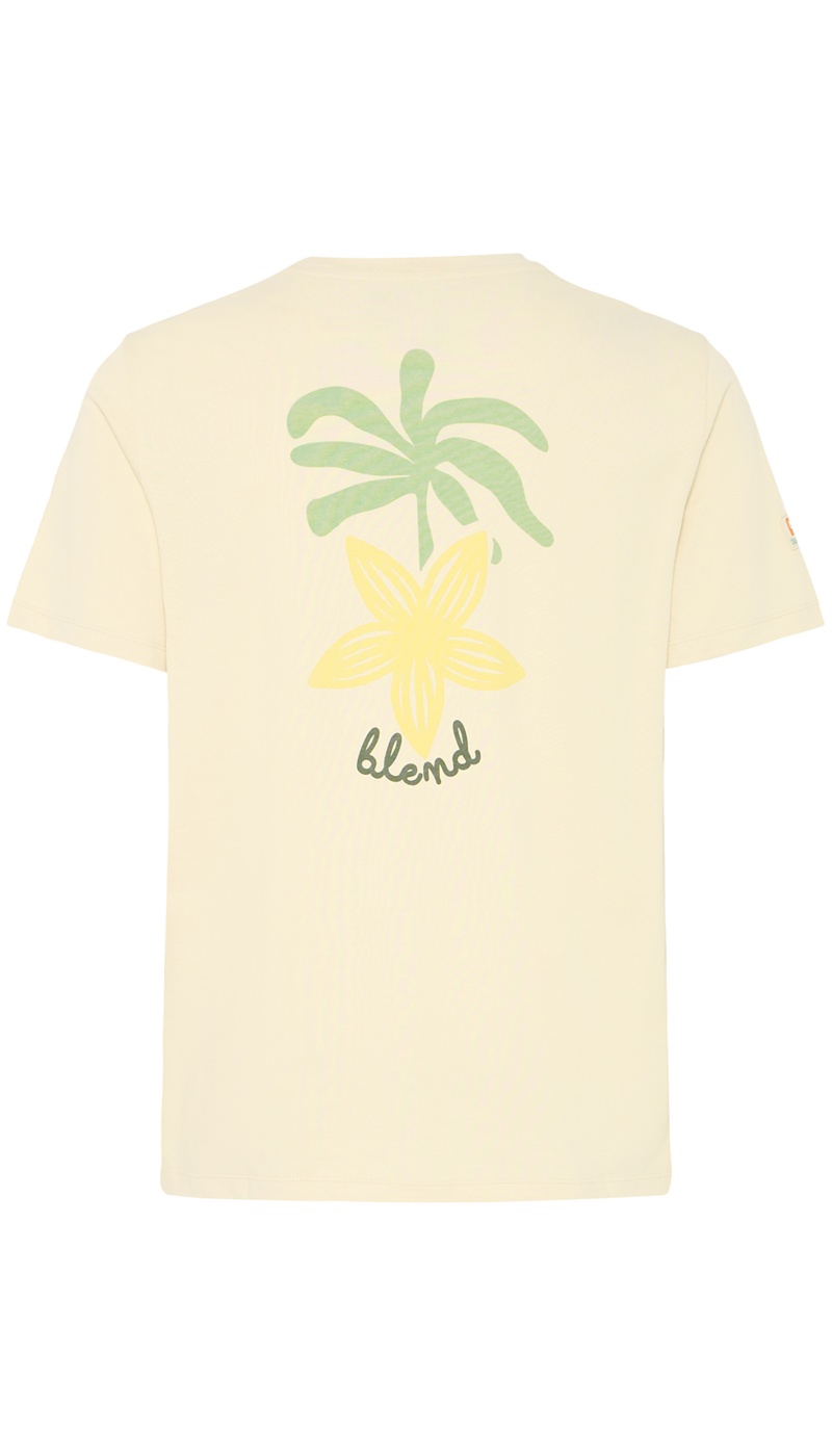 Tee Shirt Palmier Beige BHSUN