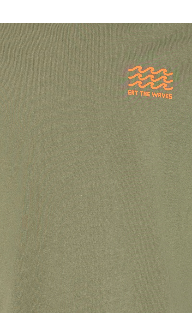 T-shirt Vague Kaki BHSUN
