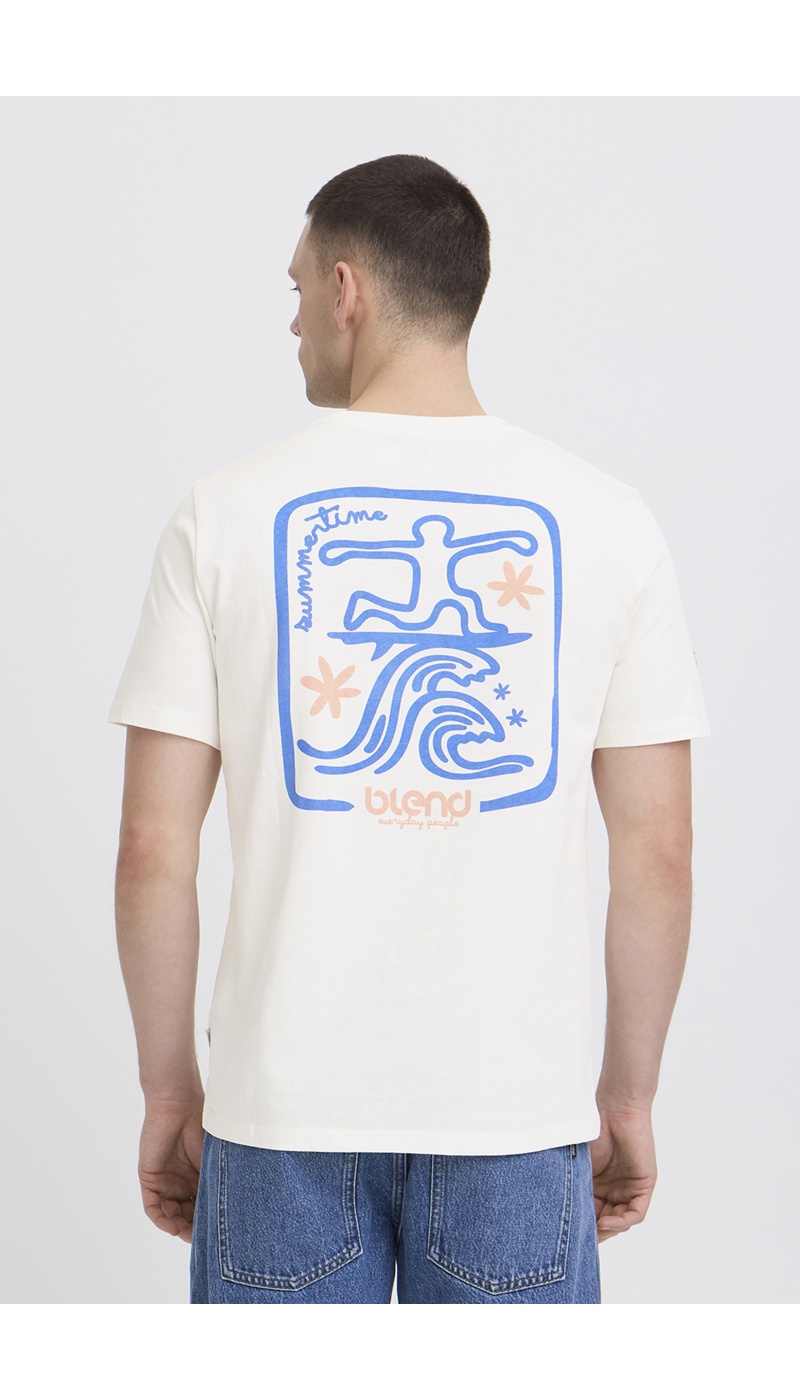 T-shirt Vague Blanc BHSUN