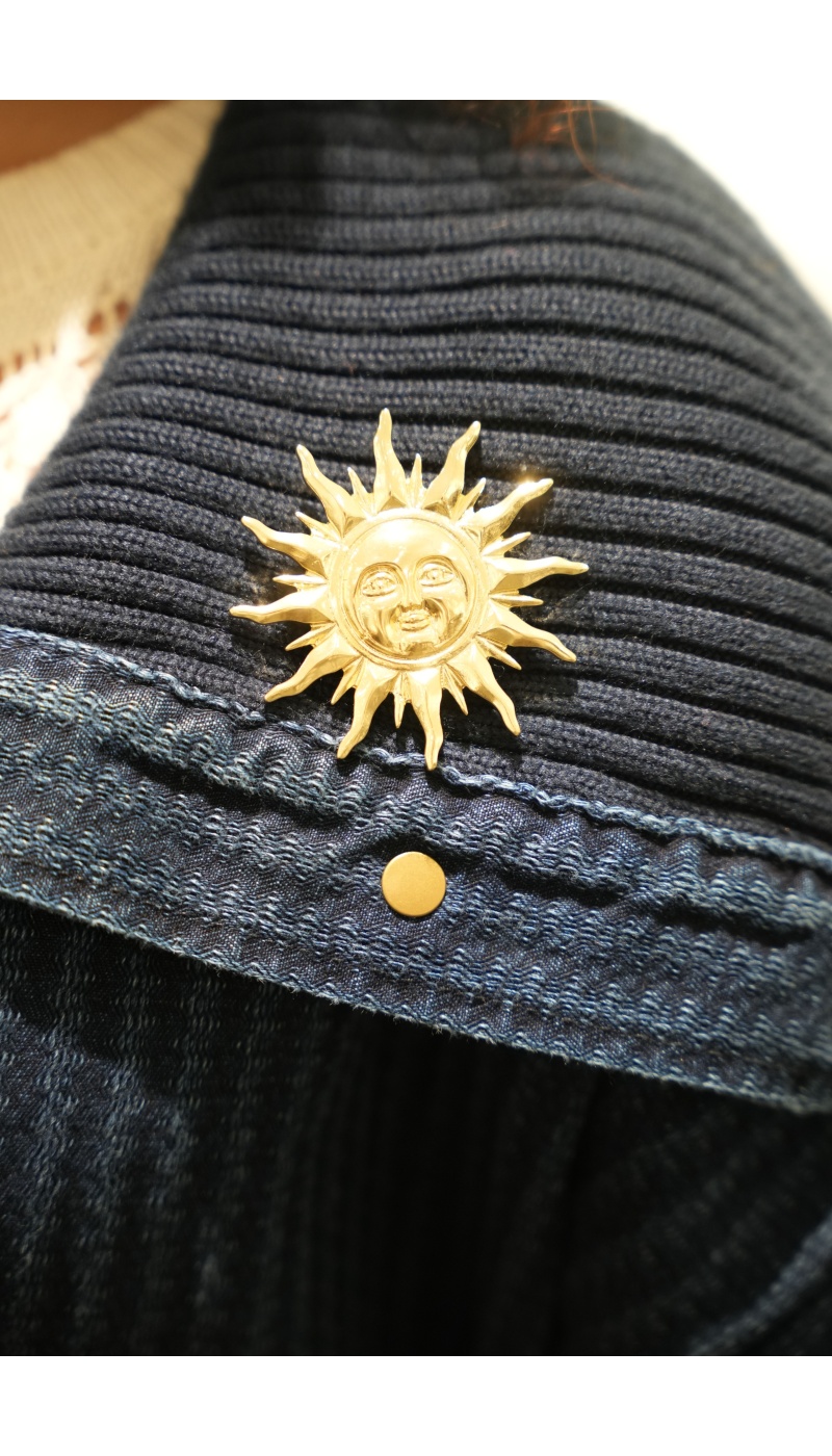 sarl manao bijoux SOLEIL DORE BROCHE