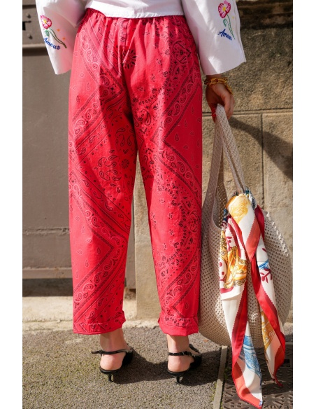 Pantalon Bandana Rouge THEA