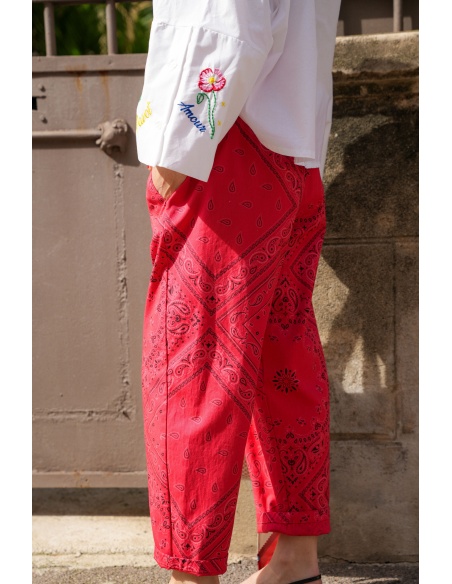 Pantalon Bandana Rouge THEA