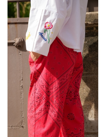 Pantalon Bandana Rouge THEA