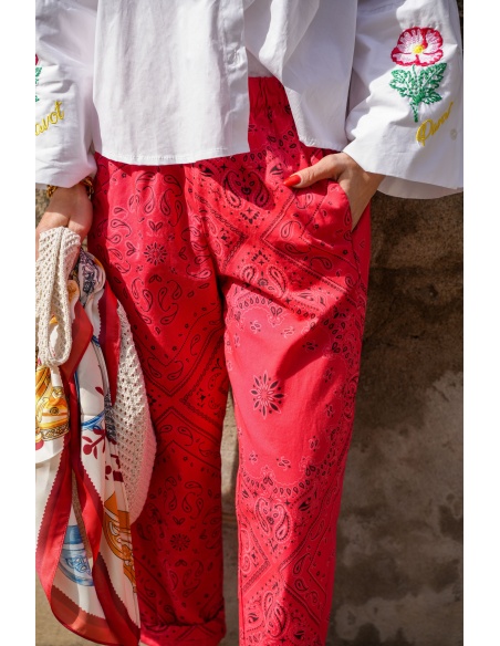 Pantalon Bandana Rouge THEA