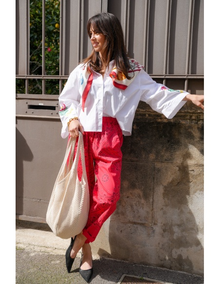 Pantalon Bandana Rouge THEA