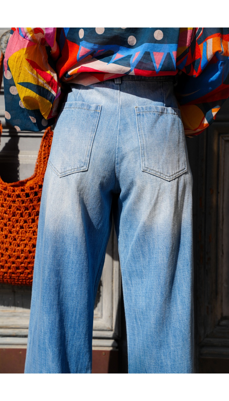 banditas CLAIR JEAN PANTALONS TOILE FEMME