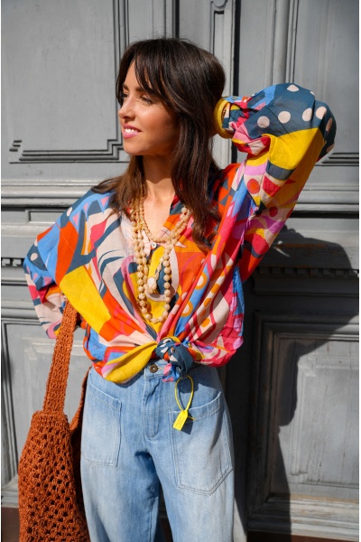 banditas IMPR MULTIC BLOUSE