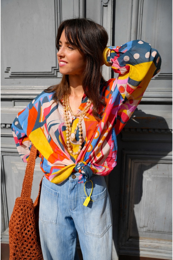 Banditas Mehrfarbige Bluse MIRABOLA BANDITAS - 1 | Willkommen