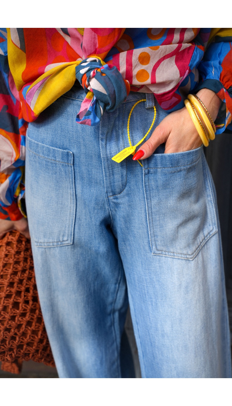 banditas CLAIR JEAN PANTALONS TOILE FEMME