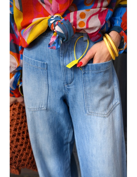 banditas CLAIR JEAN PANTALONS TOILE FEMME