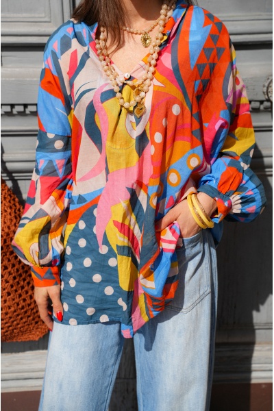 banditas IMPR MULTIC BLOUSE 2
