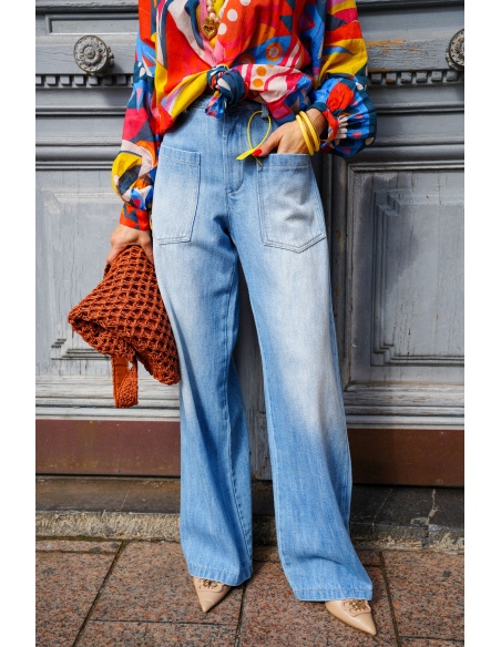 banditas CLAIR JEAN PANTALONS TOILE FEMME