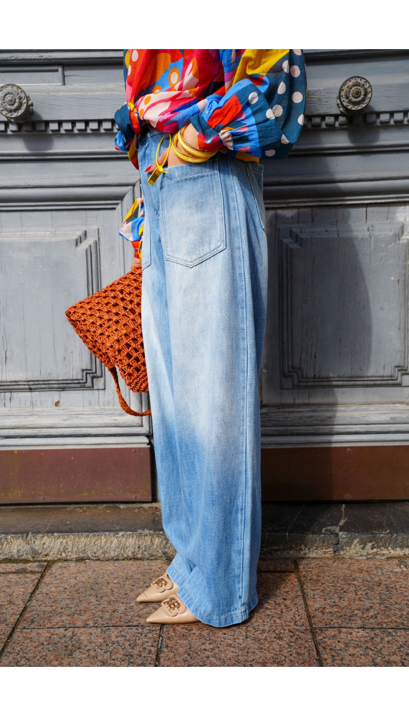 banditas CLAIR JEAN PANTALONS TOILE FEMME