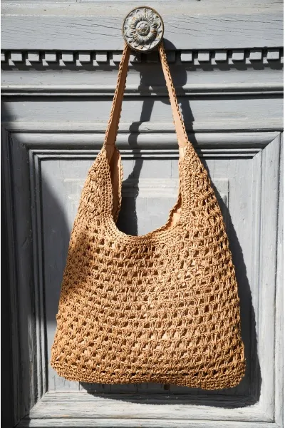 Sac Raphia Beige ANDY Noho - 1 | ACCESSOIRES