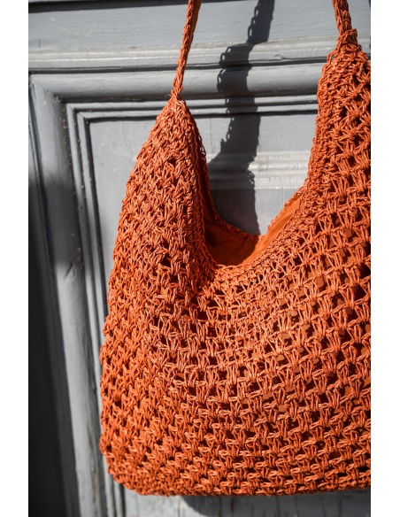 Sac Raphia Cognac ANDY