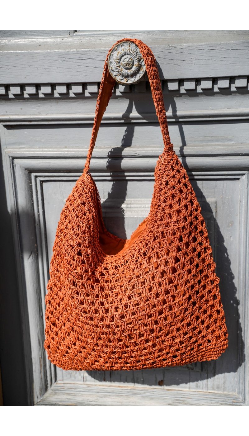 Sac Raphia Cognac ANDY