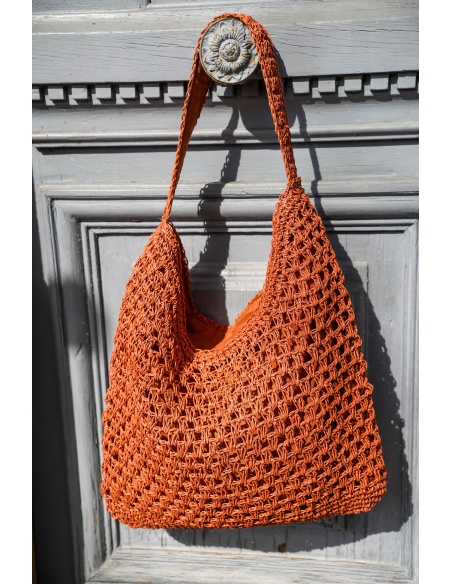 Sac Raphia Cognac ANDY