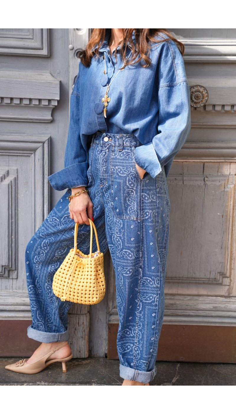 Jean Bandana Denim MERYL