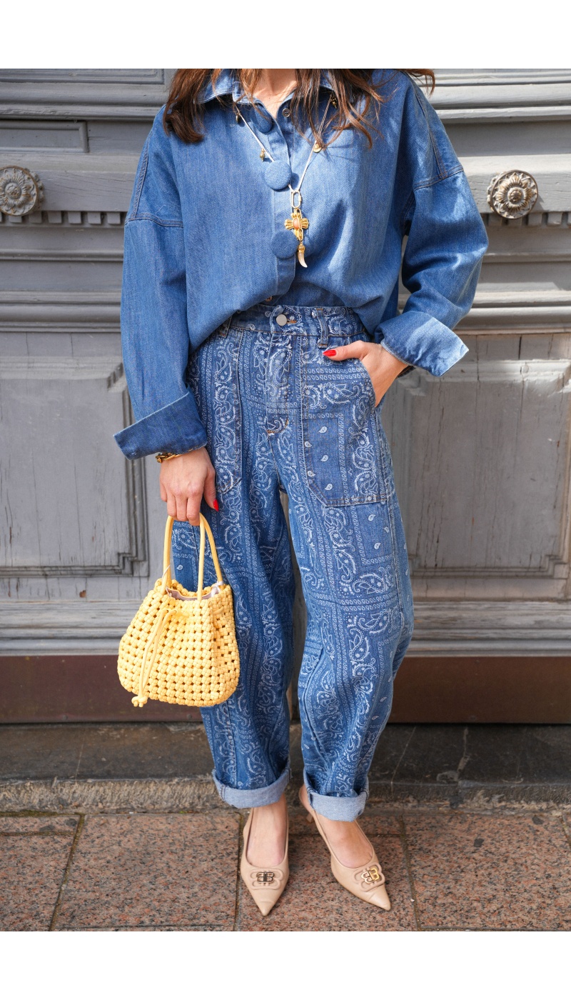 Jean Bandana Denim MERYL